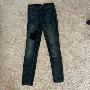 BDG High Rise Waist Ankle length Stretch Patchwork Skinny Jeans Jegging Denim 26